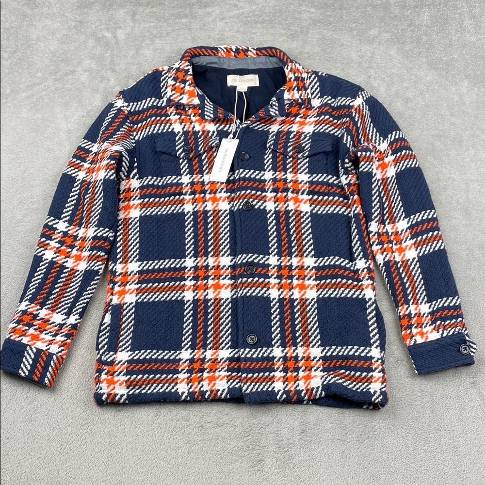 NEW Outerknown XL 100% Organic Cotton Navy Blue Shirt Jacket
